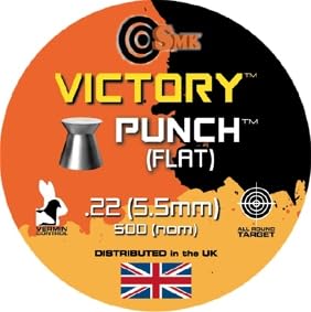 MR SERVICES HAZLEMERE LTD - VICTORY PUNCH 22-5.5mm AIRGUN - AIR RIFLE PELLET TIN OF 500
