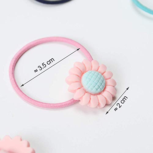 Girls Hair Ties, 100 pcs Girl Hair Elastic Ropes for Pigtail Ponytail Holder