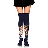 CHAOHUYIFANG Knee High Socks Merry Christmas Santa