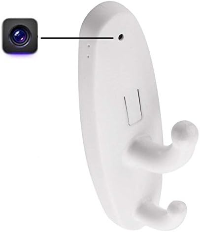 Aperfect 8GB Motion Activated Clothing Hook Hidden Camera Best Home Security Surveillance Camera Video Recorder Motion Activated DVR with Audio Function