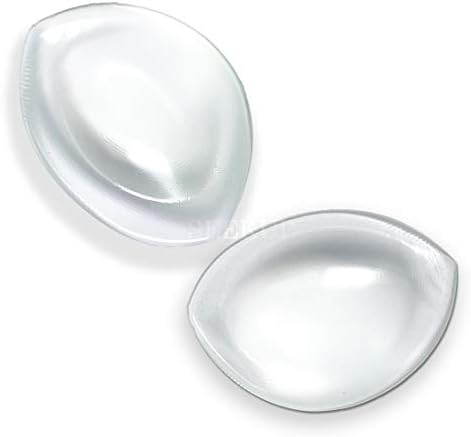 Thick Silicone Bra Inserts, Breast Gel Pads Chest Push Up & Firming Bust Enhancers Padding M & L