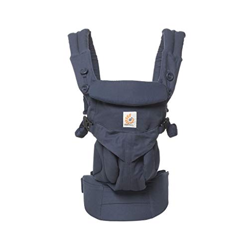 Ergobaby Omni 360 All-Position Baby Carrier for Newborn to Toddler with Lumbar Support (7-45 Pounds), Midnight Blue