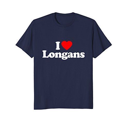 Mens Longans Love Heart Funny T-Shirt Large Navy - Thumbnail 2