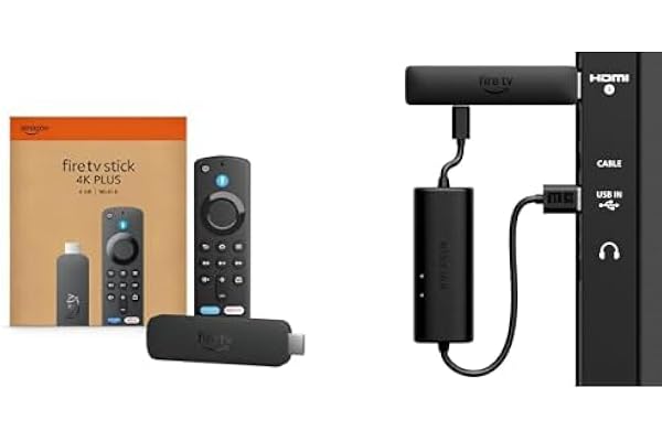 Amazon Fire TV Stick 4K Plus with AI-powered Fire TV Search, Wi-Fi 6 & All-New Made for Amazon USB Power Cable Bundle