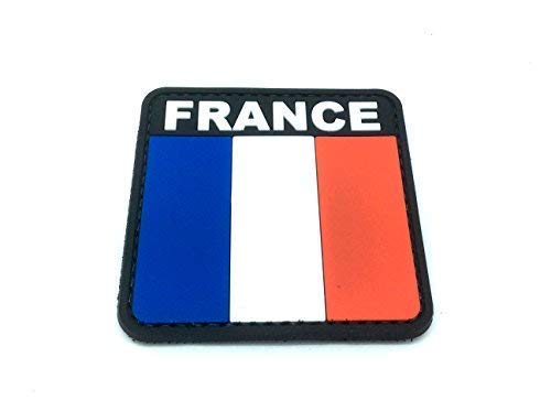 France French Tricolour Flag Airsoft Paintball PVC Morale Patch