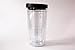 Set of 4 Clear 16oz Tumblers - Clear with Black Lid - BPA Free