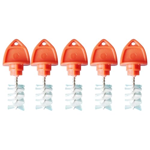 jiingekk 5Pieces Beer Faucet Caps Covers And Tap Plug Cleaning Brushes For Kegs Taps With Easy Maintenances Kegs Tap Brush