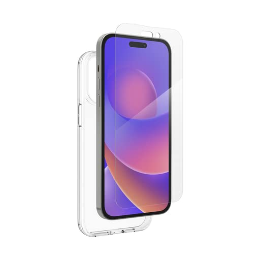 ZAGG Defence iPhone 14 Pro Max Screen Protector & Case Bundle, Impact Protection, Scratch Resistant, Smudgeproof, Clear