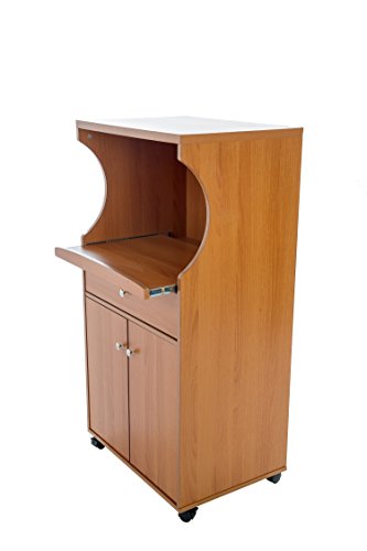 Home Source Industries TIF 10109 Microwave Stand, Cherry - Thumbnail 7