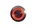 mod/smart Red Illuminated Bulgin Style Momentary Vandal Switch - 22mm -Silver Housing - Ring Illumination