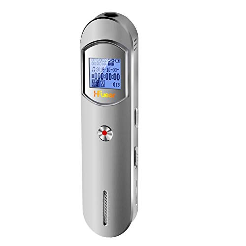 Digital Voice Recorder, 8GB 1536 Kbps Voice Recorder with MP3 Player, 64GB TF Card Extend Voice Activated Recorder with Rechargeable, Password Protection, A-B Repeat for Meetings, Lectures, Interviews