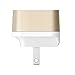 Lab C X2, 2Port USB Wall Charger, Rapid Charging [Smart IC Technology][2.4A] 2-Port Foldable Travel Wall Charger with Quick Charge -Gold (LABC-593-GD)