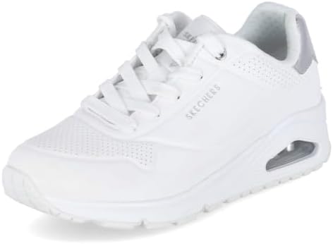 Uno Golden Air Scarpe da Ginnastica da Donna, White Durabuck/Silver Trim, 38 EU