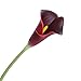 Luyue 20 Pcs Fake Calla Lily Artificial Flowers Bridal Wedding Bouquet Latex Real Touch Flower Home Kitchen Office Decor-Brick Red