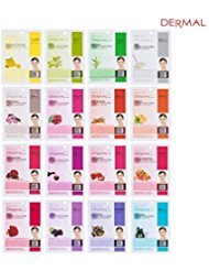 Dermal Korea Collagen Essence Full Face Facial Mask Sheet A+B Full Color SET
