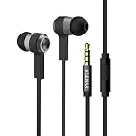 VEENAX M6 Cuffie Auricolari in Ear con Microfono, Sport Cuffiette Stereo  con Cavo e Bassi Potenti per iPhone Samsung Xiaomi Huawei Cellulari Tablet  PC, Nero - Cuffie Hi-Fi