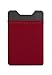 Silk Stick-on Phone Wallet - Sidecar Slim Expandable Credit Card Pocket - Fits iPhone and Android (Crimson Red)