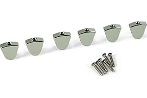 Kluson Replacement Button Set For Revolution Series Tuning Machines Metal Keystone Chrome