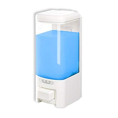 SVAVO V-8101 Liquid Plastic Wall Mount Hand Soap Dispenser for Hotel Kitchen Bathroom White,Chrome 500ml Pack of 1