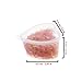 BSTYU Slime Storage Container - 24 Pack Heart-Shaped Slime Slime Box Tank with Lids - Leak-Proof Transparent Plastic Foam Ball Slime Storage Containers