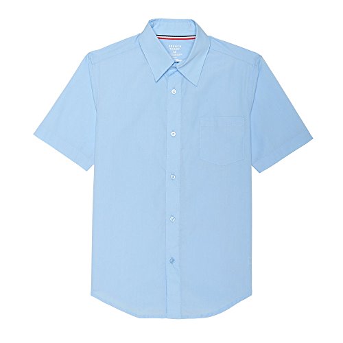 French ToastBoys' Short Sleeve Classic Poplin Dress Shirt (Standard & Husky)