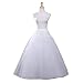 Vivian's bridal Women's White A-line Wedding Accessories Petticoat Underskirt Slips