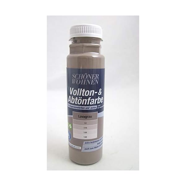 Voll- und Abtönfarbe Lavagrau 250 ml