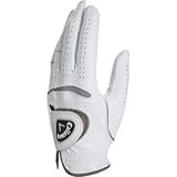 callaway premium cabretta golf gloves 3 pack high quality golfing gloves (large, left hand)