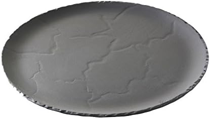 Revol" Basalt Round Dinner Plate, Porcelain, Black, 32 x 32 x 1.5 cm