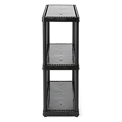 Gracious Living 3 Shelf Fixed Height Solid Light