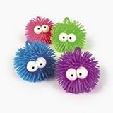 PUFFER BALL WITH EYES (1 DOZEN) - BULK