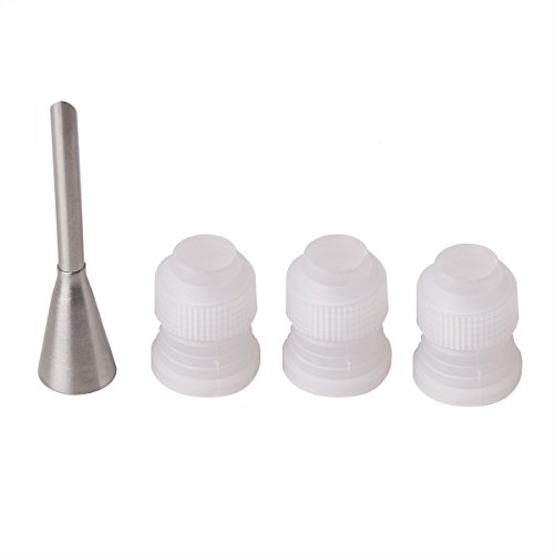 image for Delidge 3 Sizes Resuable Silicone Cake Decorating Icing Pastry Bag wit