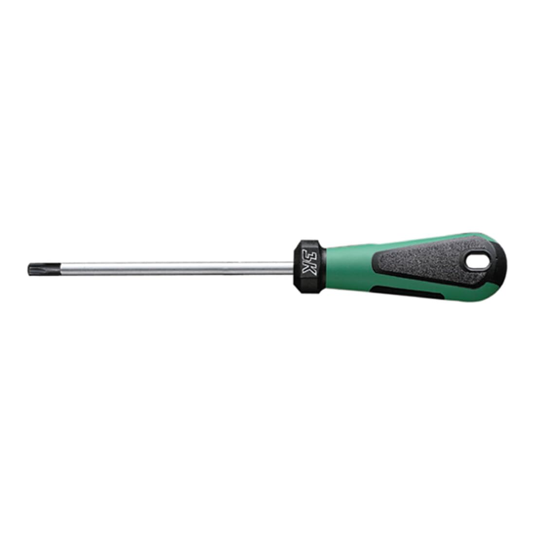 Stahlwille 48560007 4856 3K DRALL Chrome Alloy Steel Screwdriver with Hollow Point, Black Tip, Size T7, 2.0mm Torx, 145mm Length, Pack of 5