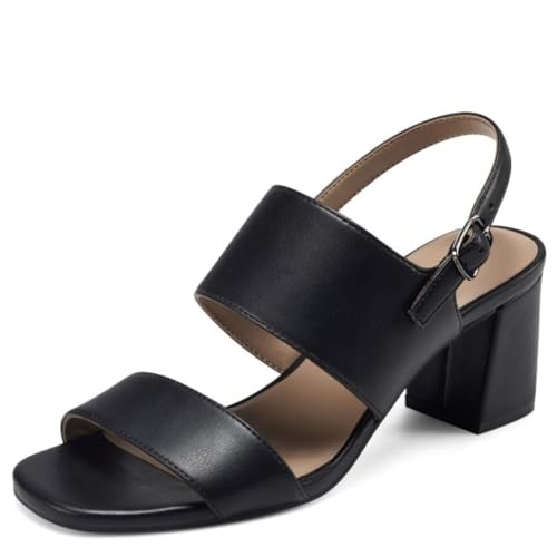 Aerosoles Women's EMMEX Block Heeled Sandal, Black PU, 11M