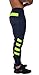 YoungLA Original Soccer Pants for Men and Women | Training Joggers Fitted Sweatpants | Tapered Workout Gym 201 Medium Navy/neon