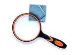 Professional Magnifying Glass 3.95 inch Large 3X Handheld Magnifier with Non-Slip Soft Rubber Handle for Reading, Hobbies, Repair, Observation That Best for Seniors, Kids and Gift