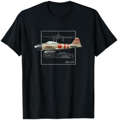 Amazon.com: A6M Zero Fighter Japan WW2 Fighter Plane T-Shirt