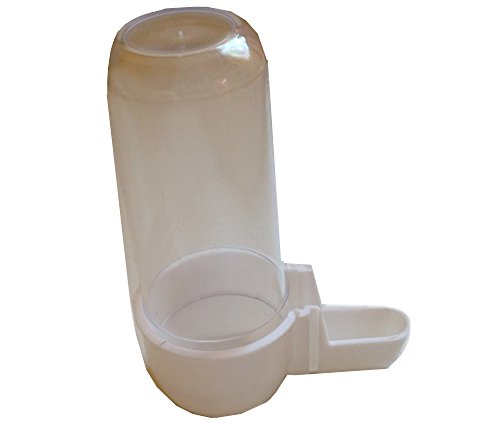 Power of Dream Plastic Bird Canary Budgie Cockatiel Seed and Water Feeder Dispenser Transparent