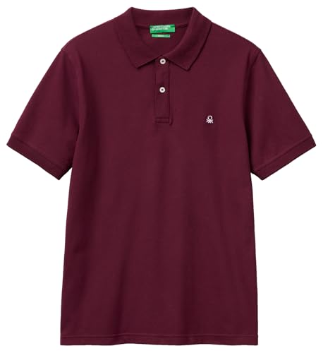 United Colors of Benetton Herren Maglia Polo M/M 3wg9u301z Polohemd, rot, XL