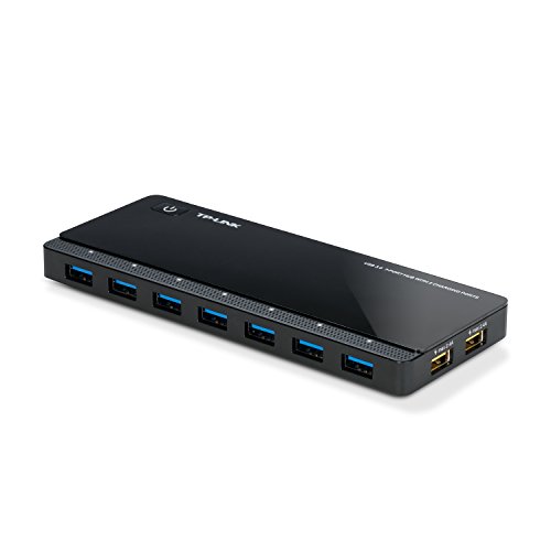 TP-Link UH720 USB 3.0 7-Port Hub with 2 Exclusive Smart Charging Ports Optimally Charge Your iOS (iPad/iPhone) and Android (Tablet/Phone), Supports Windows, Mac OS X and Linux Systems, Backwards...