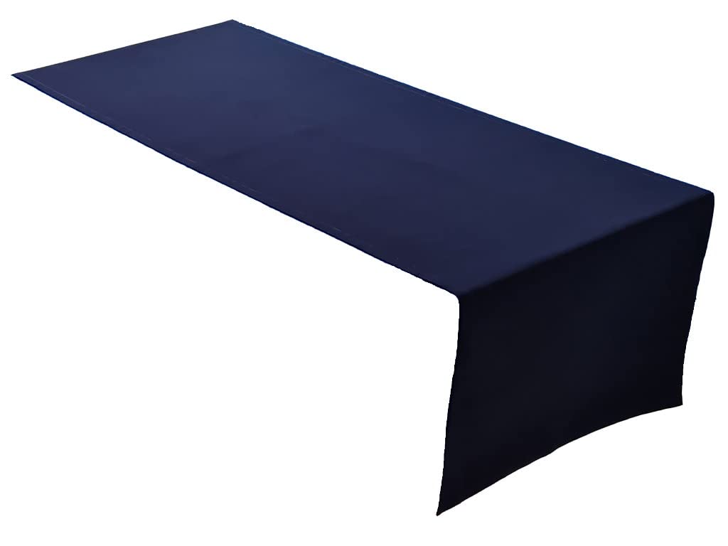 Lemos Home Table Runner Table Linen Made from 100% Cotton Collection Concept, Choice of Colours and Sizes (Table Runner - 45 x 150 cm, Navy Blue) — image 1