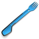 morsel Spork - Camping and Backpacking Lunch Gear Accessory - USA Made 5 in 1 Cutlery Set - Spoon, Fork, Knife and Spatula with Rubber Edge