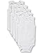 Carters Unisex 5-Pack Sleeveless Bodysuits - white, 24 months