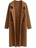 ANRABESS Womens Long Open Front Sweater Coats Lapel
