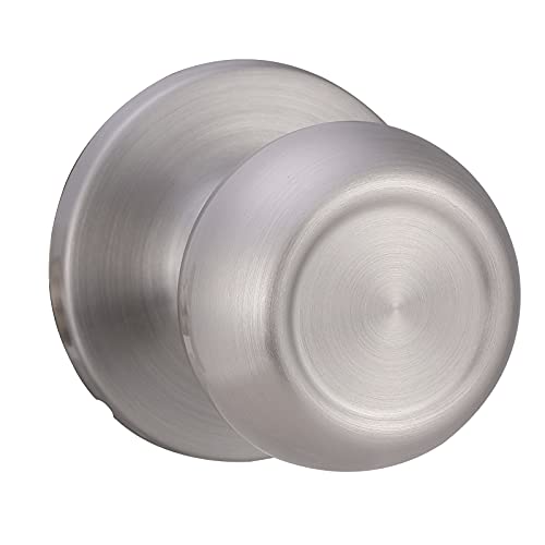 Amazon Basics Closet Door Knob, Coastal, Satin Nickel Pricepulse