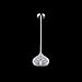 DINGGU Chrome Finish 1 Light Single Crystal Pendant Lighting for Kitchen Island