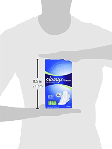 Always Infinity Unscented Pads with Wings - Heavy Flow 32-Count (Pack of 2)