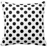 B Lyster shop Black White Polka Dot Cotton & Polyester Soft Zippered Cushion Throw Case Pillow Case Cover