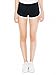 American Apparel Women's Interlock Running Short, Black/White, Small
