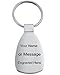 Personalized Bentley Keychain & Keyring - Black Teardrop